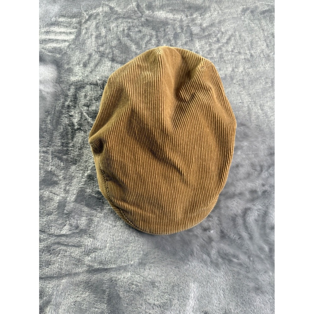 Abercrombie & Fitch Est. 1892 Flat Cap Men's Tan Cotton Hat Quilted One Size